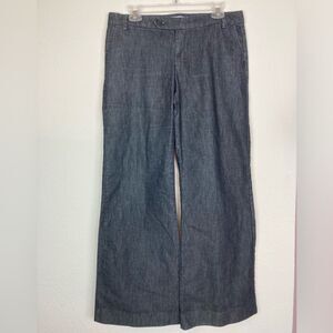 Gap Y2K dark wash wide leg trouser jeans mint condition Annie Hall vibes 🎉